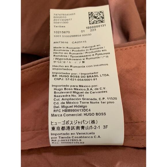 BOSS HUGO BOSS Women's Terracotta Straight-Leg Pant SZ 8 - Picture 11 of 13